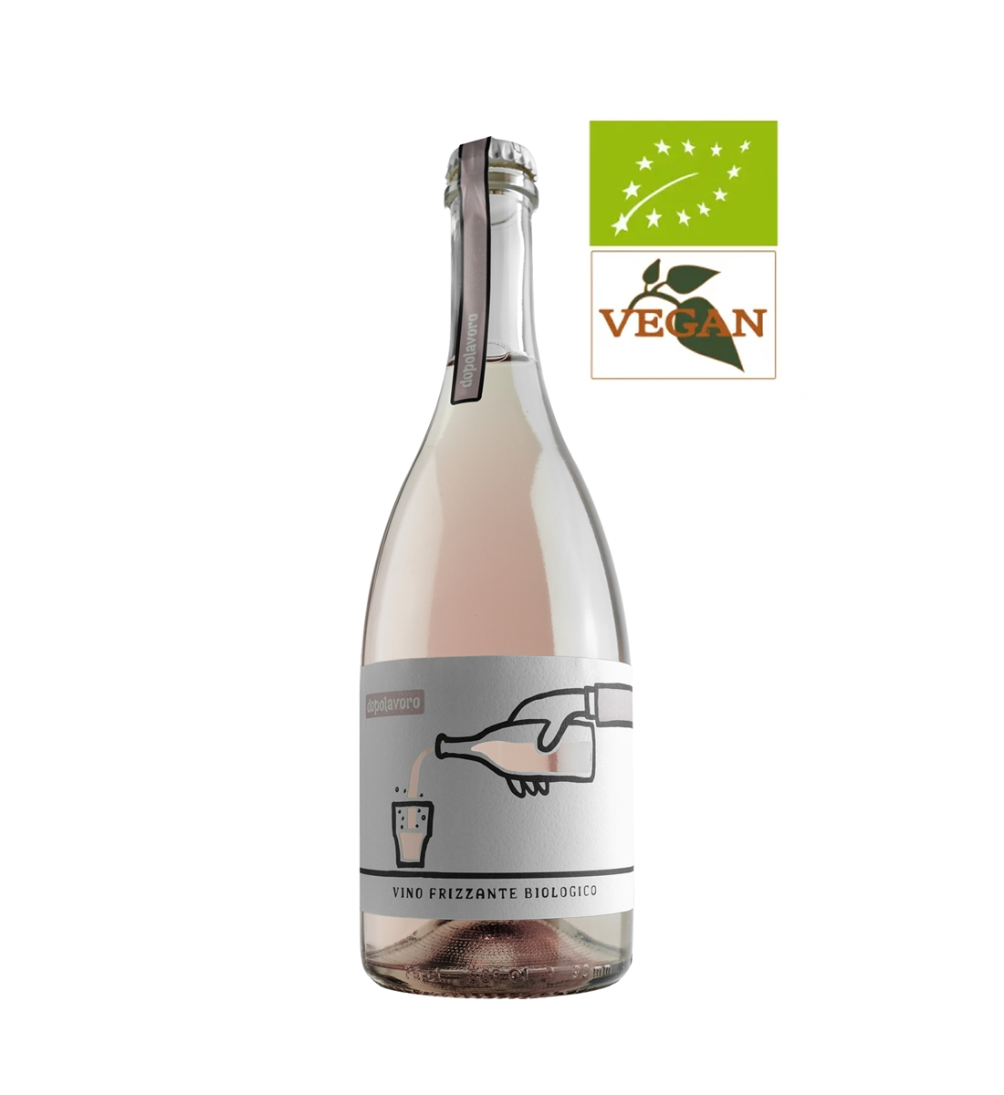 Corvezzo Dopolavoro Rosato Organic Semi Sparkling 0.75L